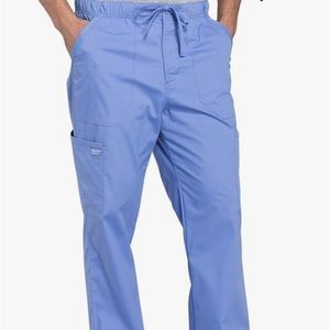 Cherokee Men's Scrubs Tapered Leg w/Elastic Waist Zip Fly Front 5 Pockets